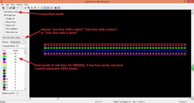 4096 pikseli Salve DMX LED Controller H802RA 4 porty Materiał ze stopu aluminium 0