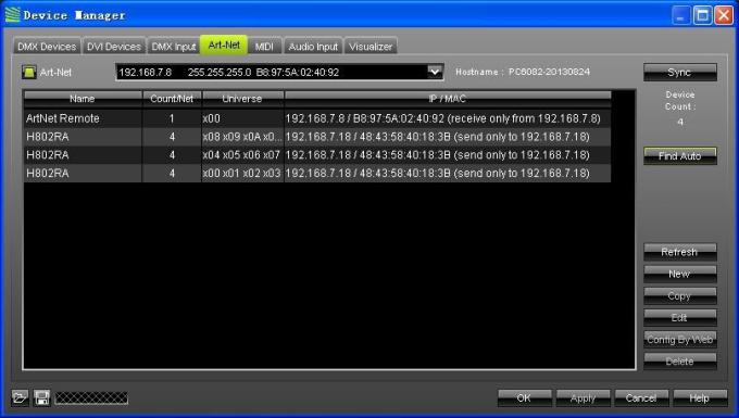 4096 pikseli Salve DMX LED Controller H802RA 4 porty Materiał ze stopu aluminium 11